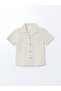 Nevavm Striped Boys' Linen Blend Shirt with a Difference - 3