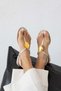 Emilia Women's Stone Detailed Flip Flop Gel Sandals Mink - 3
