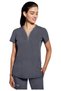 Hhe2274 Sonia Women's Scrubs Top – Imported, Modern Fit, Moisture Wicking, 3-Pocket Doctor/Nurse Uniform - 3