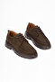 Genuine Leather Men's Daily Casual Shoes Brown +4.5 cm Height Increasing Thick Sole Orthopedic Comfort - 5