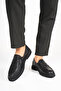Genuine Leather Men's Loafer Moccasin Classic Shoes Comfort Black Prato - 4