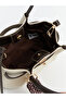 Ecru Scarf Detailed Canvas Women's Shoulder Bag - 6