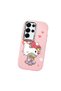 Samsung Galaxy S25 Ultra Compatible Case Camera Protector Pink Silicone Couple Phone Case with Kitty Pattern - 3