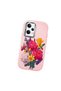Redmi Note 12 Pro Speed Compatible Case Camera Protector Pink Silicone Couple Phone Case with Floral Pattern - 3