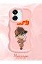 Redmi 13C Compatible Case Camera Protector Pink Silicone Couple Phone Case Conan Pattern - 2