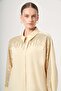 Women's Shoulder Stone Embellished Shirt Yellow 31434 - 3
