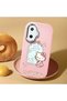 Poco F7 Compatible Case Camera Protector Pink Silicone Couple Phone Case with Kitty Pattern - 2