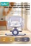 Baby Swing, Infant Crib Rocking Chairs, Portable Babies Rocker Chair, Electric Bouncer for Infants Boys Girls, 3 Seat Positions 4 Speeds, Bluetooth Music, Harness Belt and Remote Control - 4