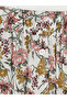 Nevavm Floral Pleated Skirt with Elastic Waist and Difference in Hem - 5