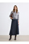 Two Mt Shop Quality Plaid A-Line Skirt with Belt