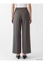 Trendlucky Loose Fit Women's Pleated Fabric Pants with a Difference in Color - 4