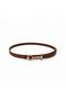 Thin Women's Belt with Gold Buckle, Pants Belt, Jacket Belt, Dress Belt, Width: 2 Cm, Buckle Length: 7 cm - 2