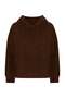 Miki Terry Towel Long Sweatshirt Brown