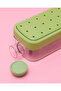 Green Ice Cube Water Cup With Straw - 5