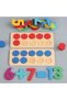 Wooden Mathematics Teaching Aid Puzzle for Kids, Wooden Toy with Numbers, Montessori Toys Ten Frame Set Board Games, Learning Educational Baby Toys Puzzle Block for Kids 3+ Years Boy Girl - 4