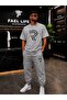 Unisex Wide-Let T-Shirt and Sweatpants R Printed Set