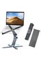 Premium Laptop Stand Portable Stepless Adjustable 360° Rotation Base X-Shape Central Axis L