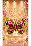 Hologram Green Butterfly Foil Balloon 65 X 48 cm Helium Compatible Birthday Baby Shower Party Ornament Decoration Balloon