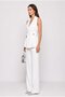 Vivienne Gold Button Detailed Palazzo Suit White - 3