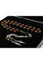 Premium Kutu Sürmeli Barley Cut Powdered Amber Prayer Beads - Double Color Green Yellow Appearance Gift Prayer Beads - 3