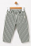Unisex Baby&Child Cotton Raw Denim Pants with Striped Print + Diaper Bag - 4