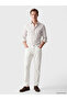 Southblue White Standard Fit Men's Gabardine Trousers - 3