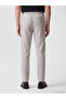 Vizyon New Season Gray Regular Fit Linen Blend Men's Trousers - 4