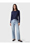 Lcw Everyday Navy Blue Crew Neck Soft Touch Women's T-Shirt - 2