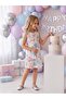 Girl's Sequin Design Dress with Bag - 4