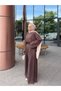 Summer Oversize Tiril Tiril Draped Modal Pique Shalwar Set Brown