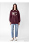 Polo Collar Oversize Women's Sweatshirt Tunic - 2