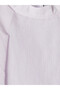 Lcw Modest Purple High Collar Belted Cape Blouse - 6