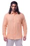 100% Linen Long Sleeve Comfortable Fit Button Collar Summer Shirt Suitable for Men's Large Sizes between 118-145