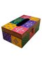 Handpainted Multicolor Wooden Tissue Box Rectangular Napkin Holder, Facial Tissue Pumping Paper Dispenser Desk Organizer Storage Box Home Office Supplies (Handpainted Multicolor) - 2