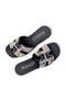 Women's Flat Slippers Black Daily Beaded New Season M502 - 7