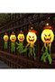 (eb40)Festival Decorations Hanging Pumpkin with Witch Hats, 5 Pack Lighted Pumpkins Decor Indoor, Led Colorful String Lights Waterproof Battery for Home Porch Yard Garden Outside 5 Pcs(Pumpkin) - 5