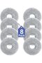 8 Reusable Washable Mop Cloths for Dreame L10s L20 X40 L40 X50 Pro Xiaomi X20 Pro Max Ecovacs T30 OMNI