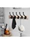 Hooks Hooks Hangers Towel Metal Closets Black 10-Piece Coat Coat Hooks Single Hooks Coat Hooks Wardrobes Suitable coats handbags etc - 3