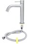 Washbasin Faucet - Single Cold Water Faucet - Brushed Stainless Steel Surface