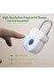 Smart Fingerprint Padlock with Emergency USB Port (white), waterproof quick-unlock locker lock. - 3