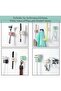 6 multi - functional silicone toothbrush holders, also for razor storage, waterproof, self - adhesive, wall - mountable or glass - mountable, eco... - 3