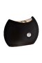 Indoor LED wall light, top and bottom lighting, semi-circular, modern design, suitable for hotels and living rooms, black.