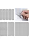 90Pcs Fiberglass Window Screen Repair Patch Kit, Self-Adhesive Screen Door Tape Set, Waterproof Fly Screen Mesh Mending Patches