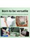 USB Rechargeable Handheld Pocket Fan with Light & Night Mode, Dual-Motor Quiet 5-Speed Personal Mini Fan (Green) - 3