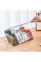 Tea bag storage box with lid, divided compartments for storing coffee capsules and condiments, kitchen countertop storage box.