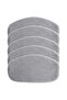 5 Replacement Covers for Leifheit CleanTenso Steam Cleaner/Steam Mop - Microfiber, Gray