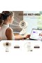 Mini clip-on USB desktop fan with rechargeable battery, oscillation function, timer, and stepless speed control. - 4