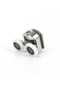 8 sliding shower door rollers, made of zinc alloy, 23 mm in diameter, with a double roller replacement set, suitable for bathrooms. - 3