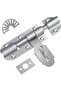 105mm Stainless Steel Exterior Door Bolt – Sliding Lock with Padlock, Suitable for Garages