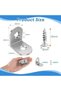 20-piece metal mounting bracket set, 20x20mm stainless steel assembly bracket, with 40 screws, for furniture fixing and repair. - 2